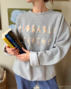 Hand-Stitched Patchwork Crewneck Sweatshirt | Probably Reading
