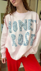 Hand-Stitched Patchwork Crewneck Sweatshirt | Honeyrose