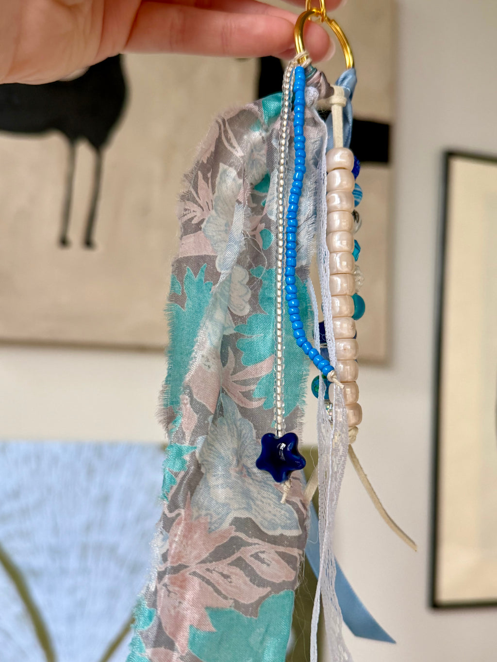 The Butterfly Chain | Handmade Butterfly Beaded Keychain - Dainty Charm Keyring