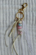 The Pearl Chain | Handmade Pearl Chain Keychain-Dainty Charm Key Ring