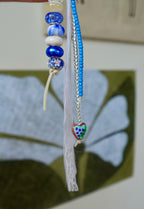 The Heart Chain | Handmade Heart Chain Keychain-Dainty Charm Key Ring