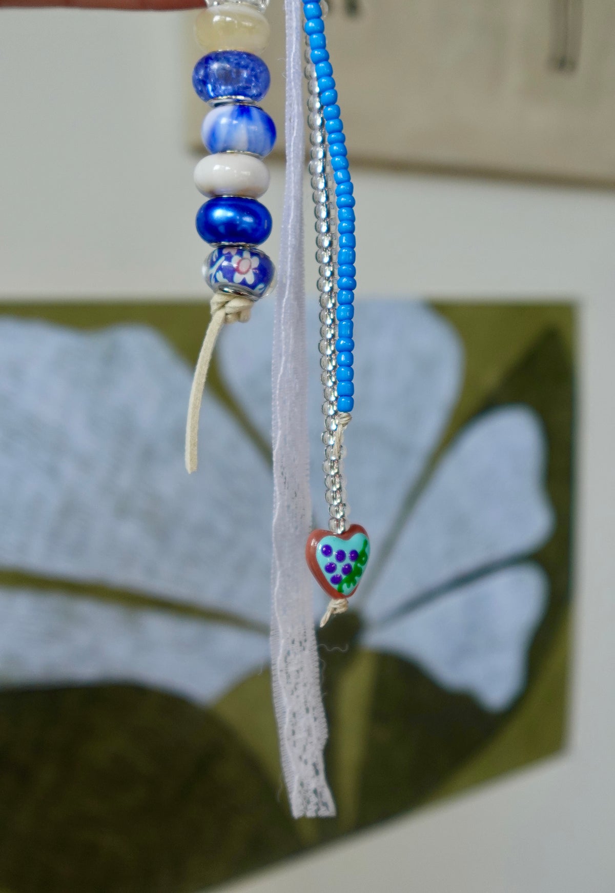 The Heart Chain | Handmade Heart Chain Keychain-Dainty Charm Key Ring
