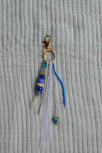 The Heart Chain | Handmade Heart Chain Keychain-Dainty Charm Key Ring