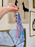 The Opal Chain | Handmade Beaded Keychain - Dainty Charm Keyring