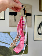 The Rosie Chain | Handmade Beaded Keychain - Dainty Charm Keyring