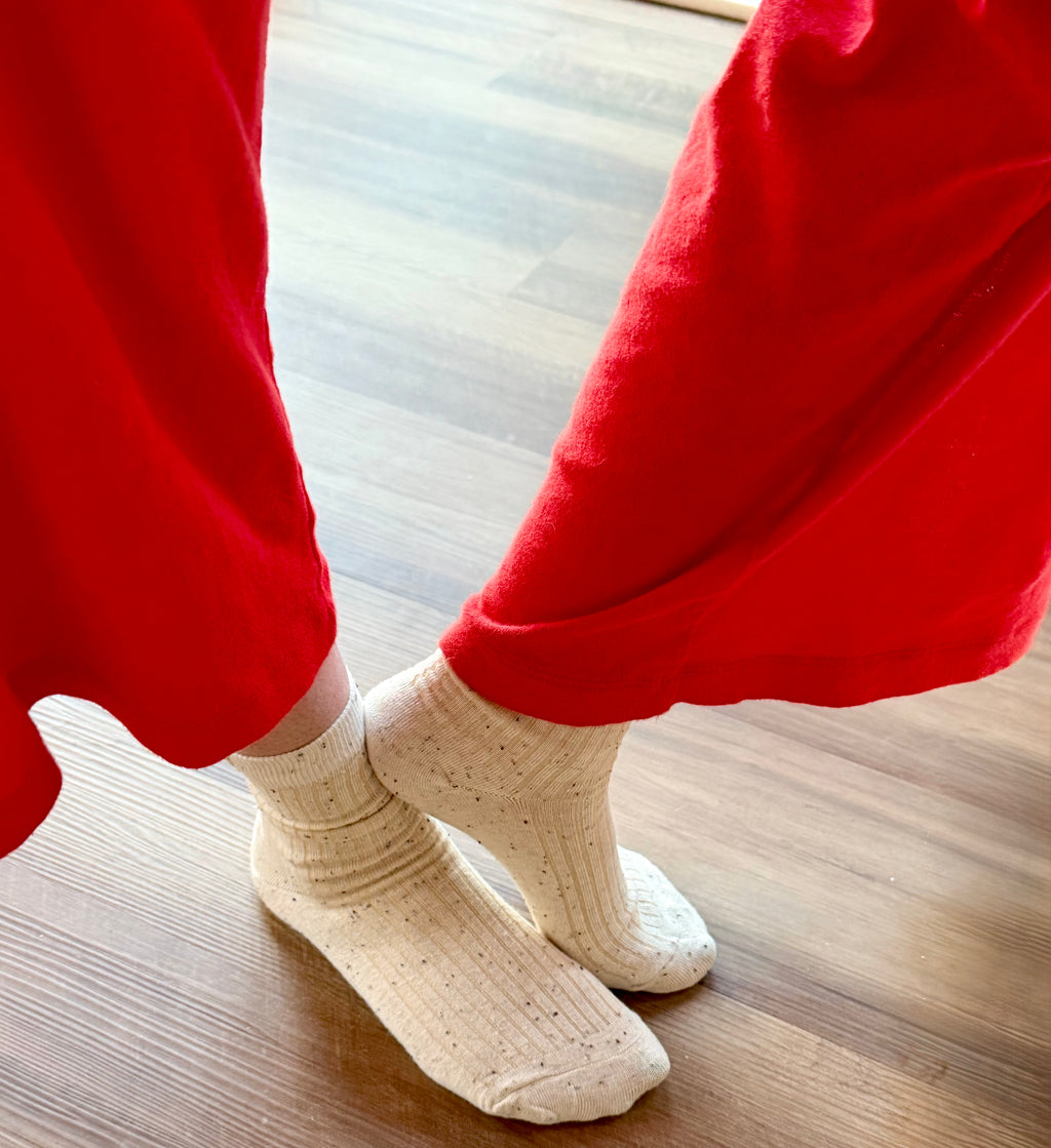 Rib Knit Crew Socks – Cozy Slouchy Women's Socks