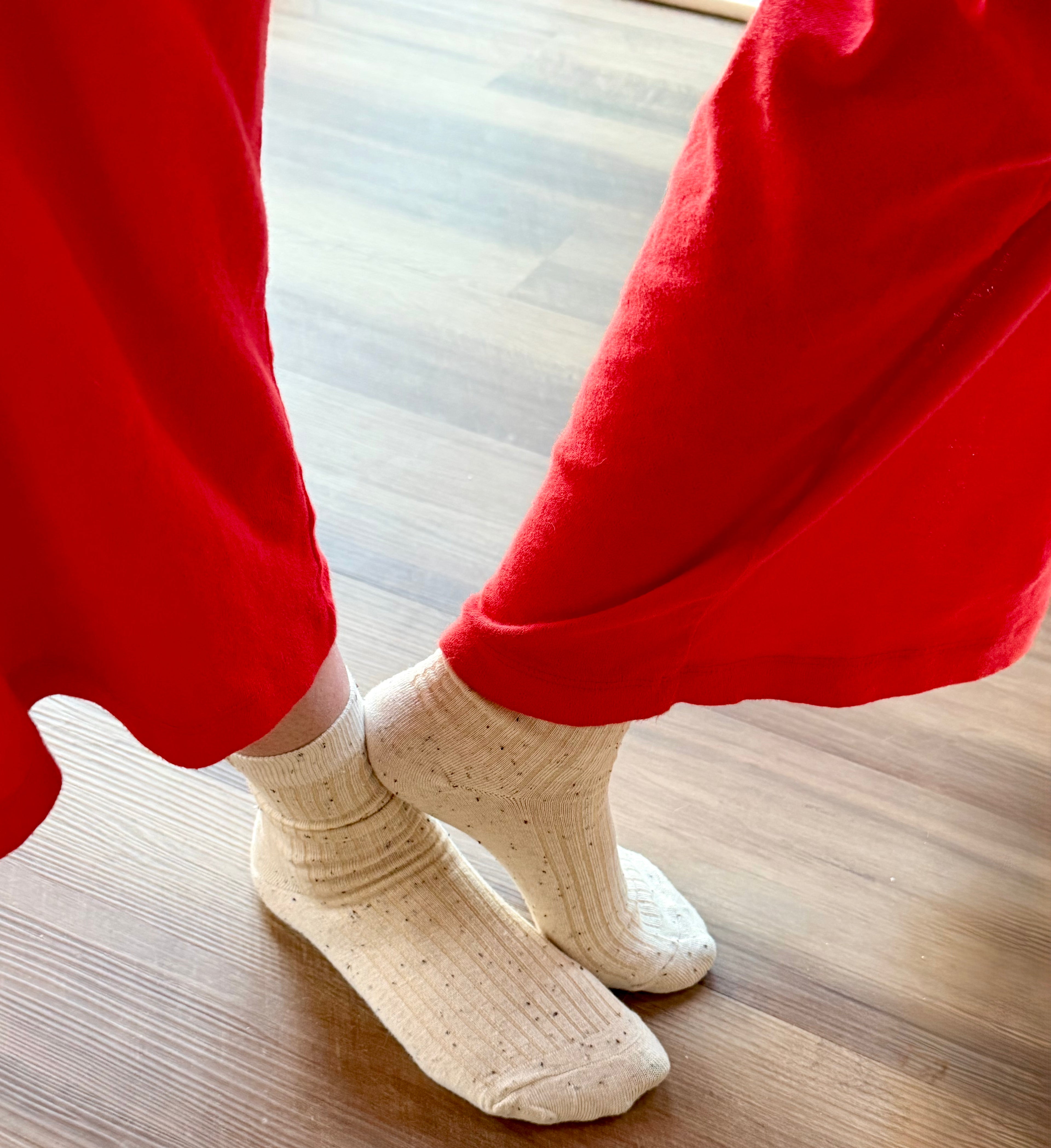 Rib Knit Crew Socks – Cozy Slouchy Women's Socks