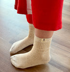 Rib Knit Crew Socks – Cozy Slouchy Women's Socks