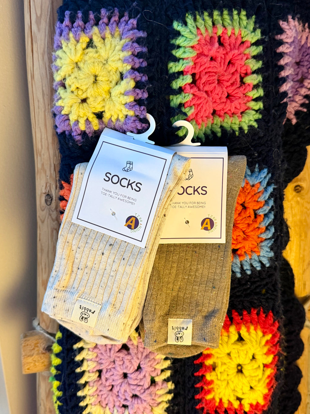 Rib Knit Crew Socks – Cozy Slouchy Women's Socks