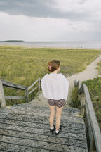 Candy Top | Women’s Brown & Blush Striped Lounge Top