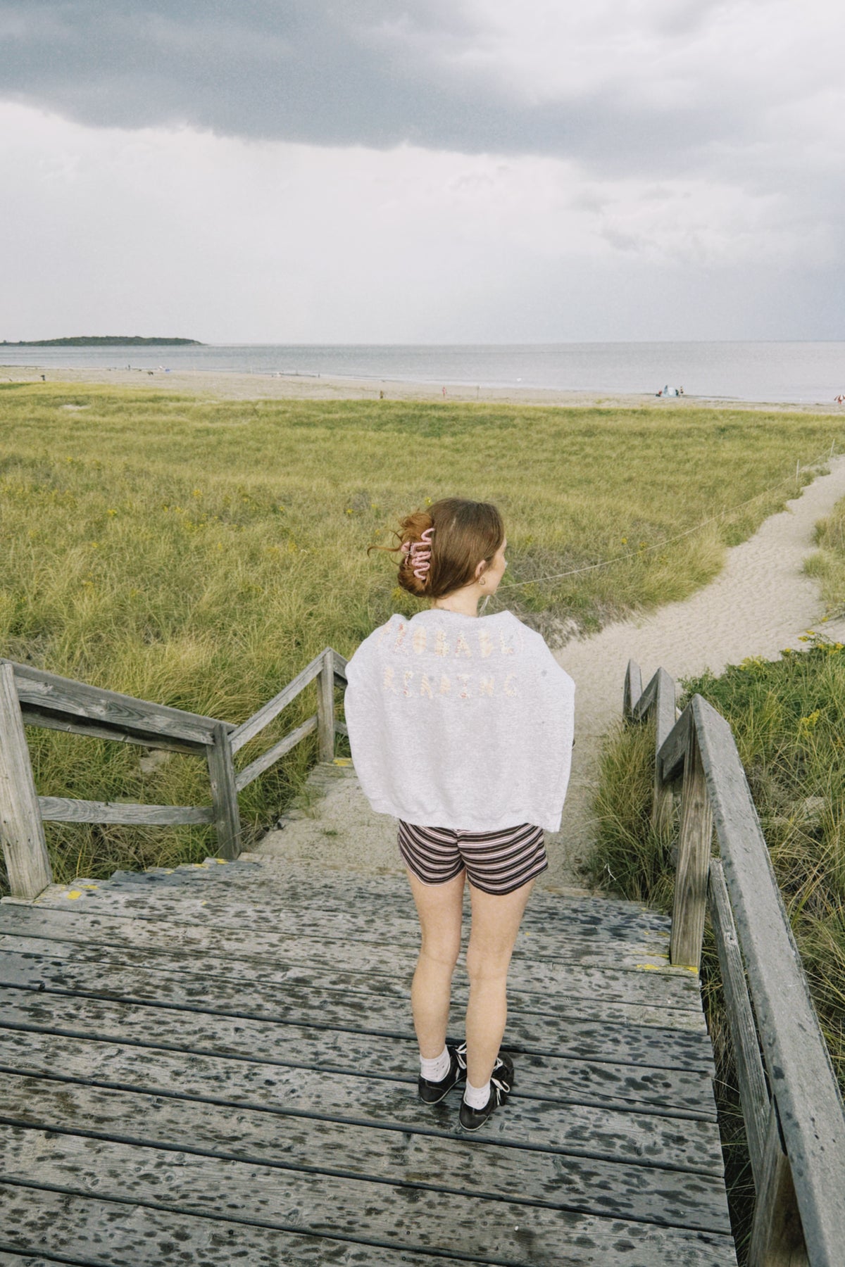 Candy Top | Women’s Brown & Blush Striped Lounge Top